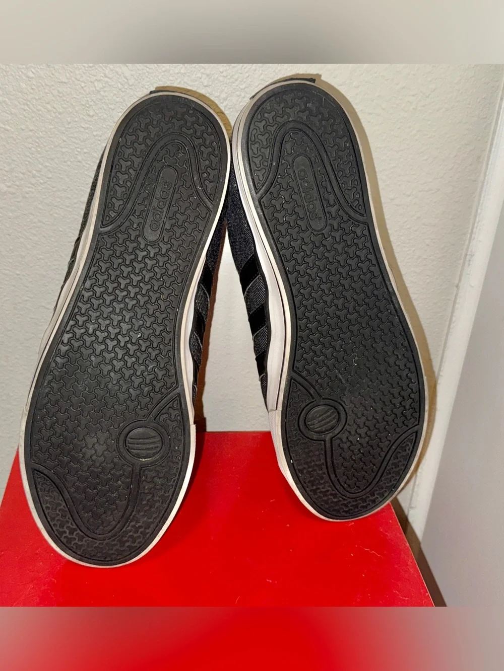 Adidas Gray + Black Low-Top Skate Sneakers • Size 12